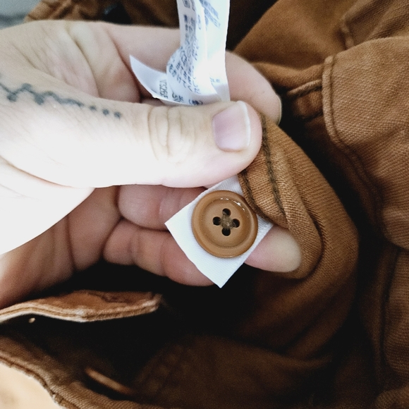 LANDS END | burnt orange high waist denim jeans - Picture 9 of 9